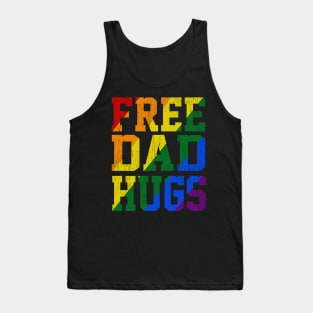 free dad hugs lgbt pride fathers day Tank Top